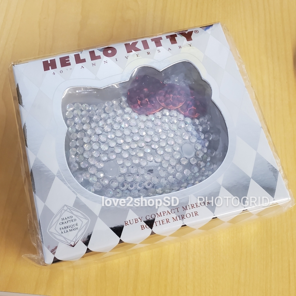 Hello Kitty Ruby Compact Mirror 40th Anniversary - Picture 7 of 8